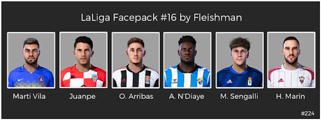 LaLiga Facepack #16 For eFootball PES 2021
