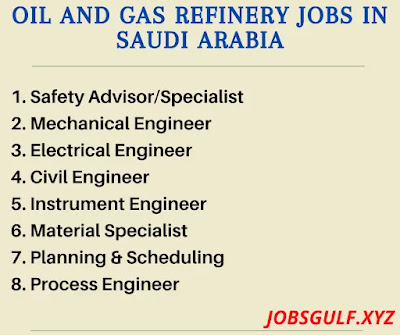 Oil and Gas Refinery Jobs in Saudi Arabia