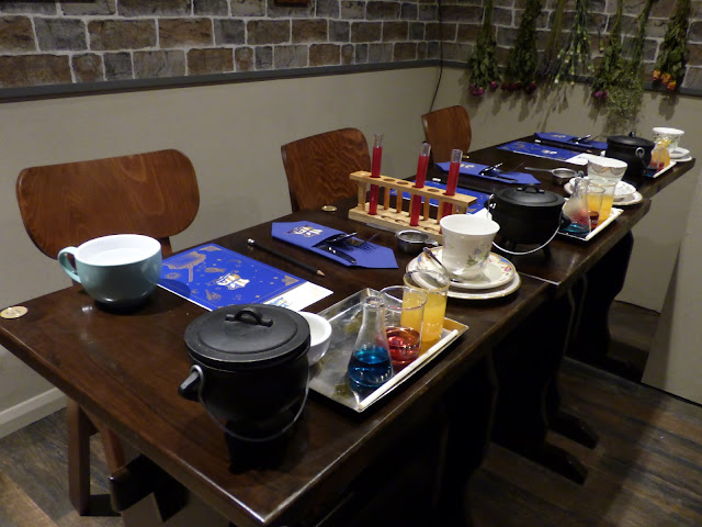 The Potion Room wizard themed Harry Potter afternoon tea at Cutter & Squidge, Soho, London