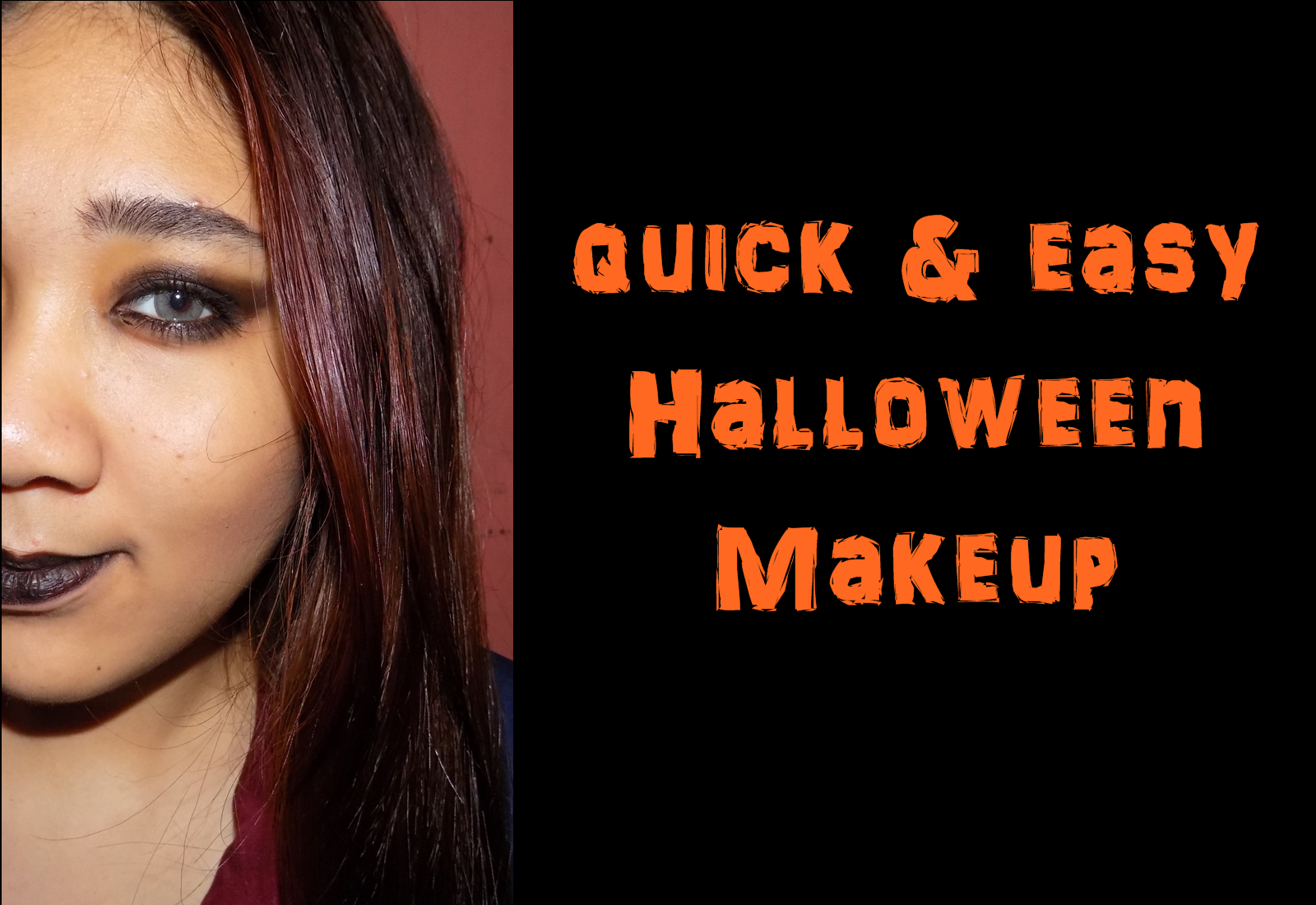 EY ES GIE by Sharleen Garcia Last  Minute  Halloween  Makeup  