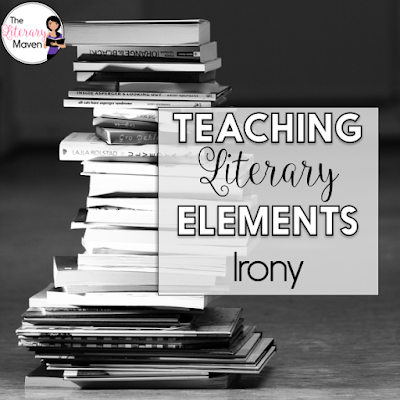 Irony is one of my favorite literary elements to teach. Who doesn't love a good plot twist? I love challenging students to find their own examples of irony from songs, films, and books. Whether you are teaching the types of irony as new concepts for your students, diving in deeper, or just reviewing the basics, read on to find activities and resources that will benefit all levels of students.