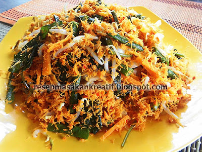 Cara Membuat Urap Sayuran Resep Enak Bumbu Kelapa Kering