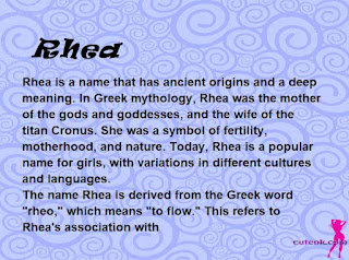 meaning of the name "Rhea"