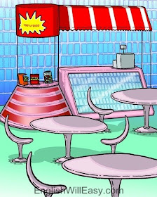 Picture Card For Kids- shops- cafe Picture Card For Kids- shops- cafe