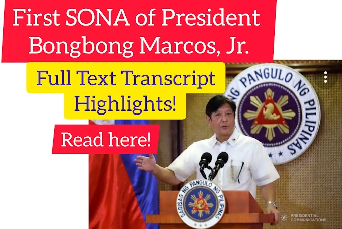 FULL Text SONA of Ferdinand Bongbong Marcos Jr | Read Here!