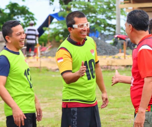 Bangun Sinergitas, Forkopimda Natuna Gelar Pertandingan Bola Kaki