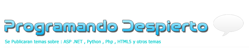 Noticias y Tutoriales : PHP, HTML5 , PYTHON,JAVA