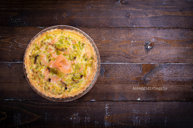 Quiche ai porri e salmone