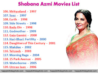 shabana azmi movies list 106 to 120