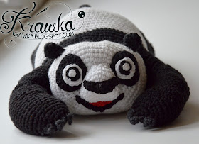 Krawka: cute little panda inspired on Kung Fu Panda 3 crochet pattern by Krawka