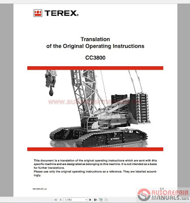 Terex SUPERLIFT 3800 Operation and Maintenace Manual Full Download