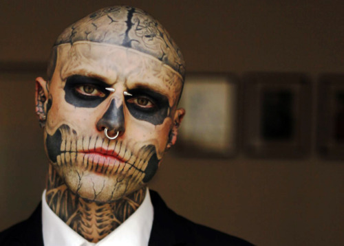 Skull Face Tattoo Guy