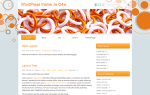 Js O4w Beautiful Orange White Blogger Template