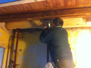 renovation project how to replace a rotten joist in a derelict propeerty