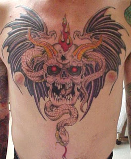 skull demon tattoos