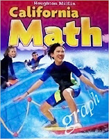 Cover of California Math 6th-grade textbook