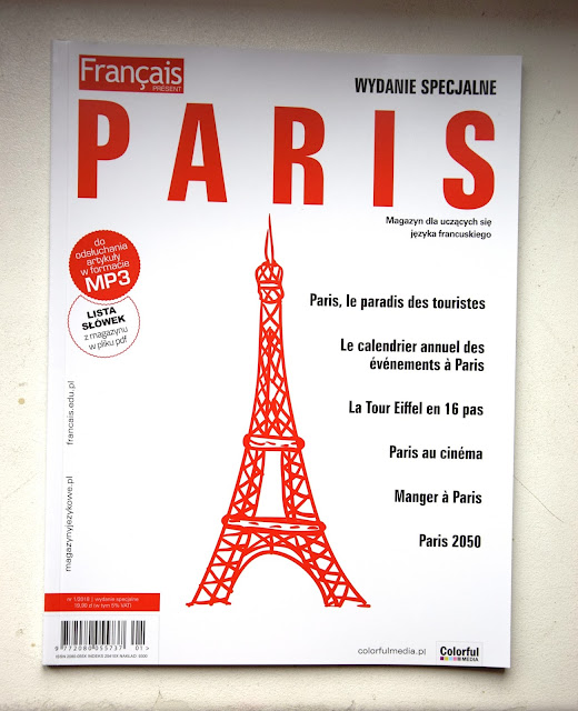 Recenzje #33 -   "Français Présent Paris 1/2018" + konkurs - okładka czasopisma - Francuski przy kawie