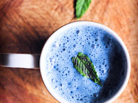 Double Blue Peppermint Moon Milk (Vegan & Gluten-Free)