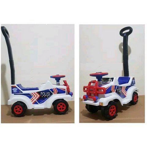Mobil V02 Polisi Putih - Ride on Car KPP V002A Polisi