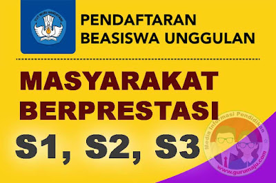 Syarat dan Jadwal Pendaftaran Beasiswa Unggulan Masyarakat Berprestasi  Pendaftaran Beasiswa Unggulan Masyarakat Berprestasi 2019 ( S1, S2, S3 )