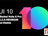 Download ROM Xiaomi Redmi Note 6 Pro MIUI V10.2.2.0.OEKMIXM Global Stable