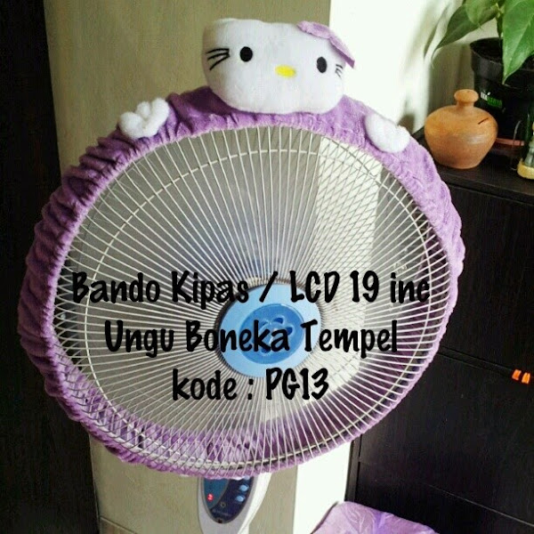 Bando Kipas Hello Kitty Murah  Grosir Ecer / Bando LCD 19 inc Hello Kitty Murah Grosir Ecer Ungu