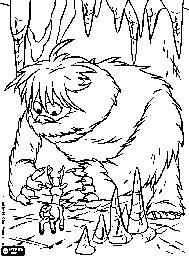 Abominable Snowman Coloring Pages