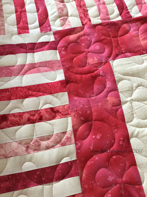 Sheila's Pink Foundation Pieced Quilt