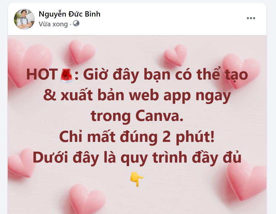 3 bước đơn giản để tạo và xuất bản web app ngay trong Canva