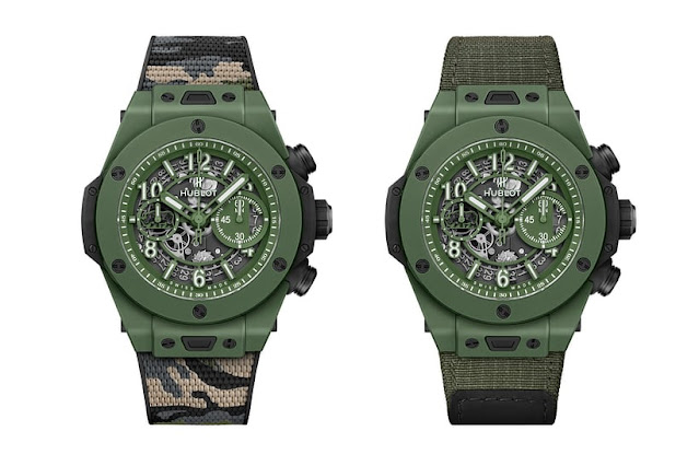 Hublot Big Bang Unico SORAI en céramique réplique chronographe 45 mm verte 411.GX.5220.NR. SOA21