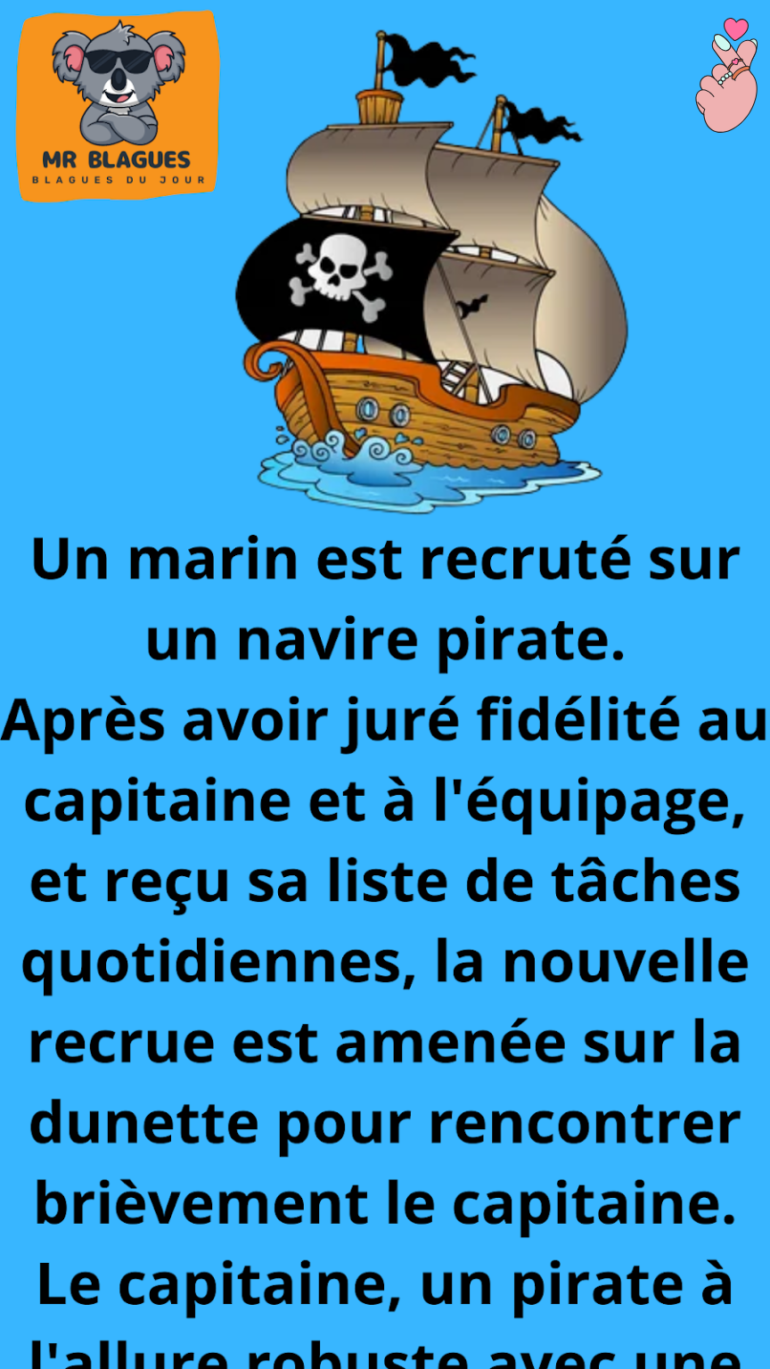Un marin est recruté sur un bateau pirate.