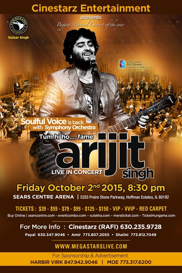 Arijit Singh Concert Chicago 2015