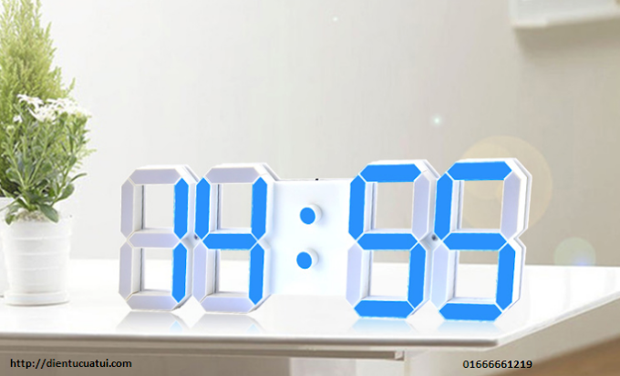 Đồng hồ led treo tường 3D Blue - KH CTY TNHH LZ Management ( Tập thể hình Hà Nội)