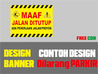 Download Contoh Desain Dilarang Parkir Format CDR, SVG, AI, EPS