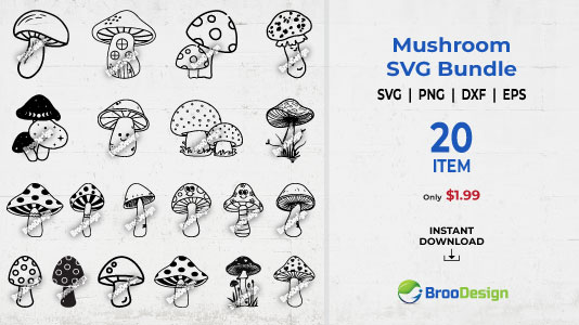 Mushroom SVG Bundle