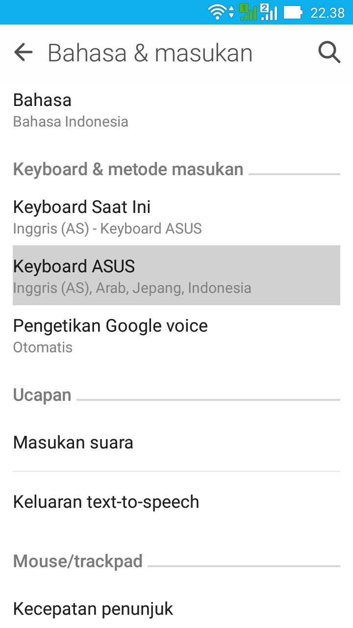 Cara Menghilangkan Auto Correct pada Keyboard ASUS - INTENSIA