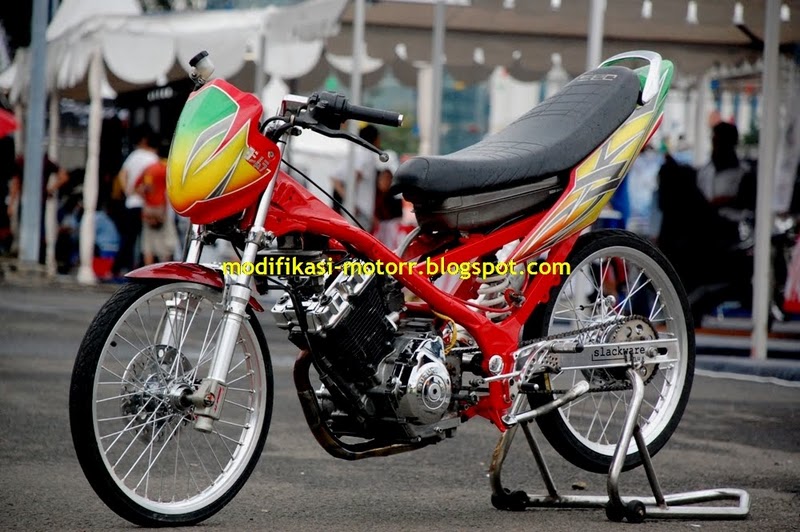 modifikasi motor suzuki satria 150 drag race pics 4 Data 