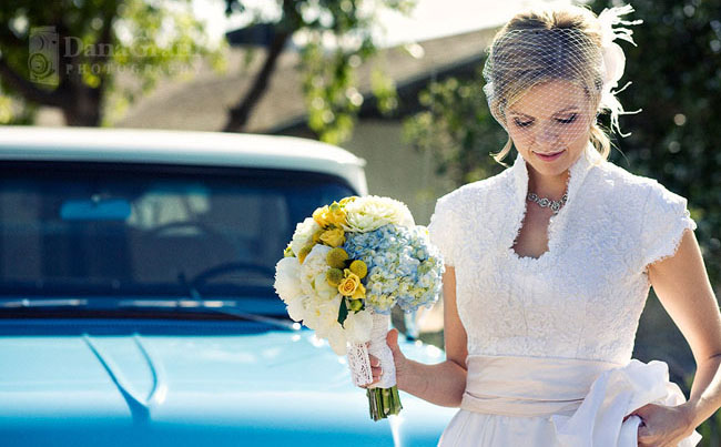 Of course I am all over the vintage details especially the blue glass and 