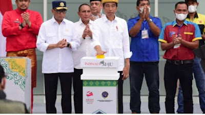 Resmikan Terminal Amplas dan Tanjung Pinggir, Presiden Jokowi : Terminal Harus Nyaman