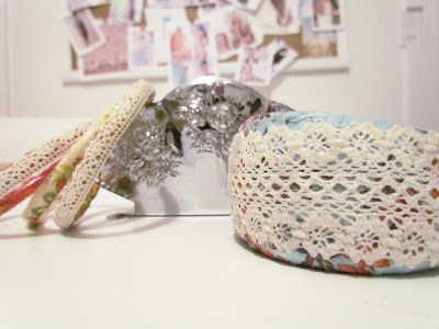 Shabby Chic Bracelet, DIY Bangles, Lace Bangles, DIY Jewellery