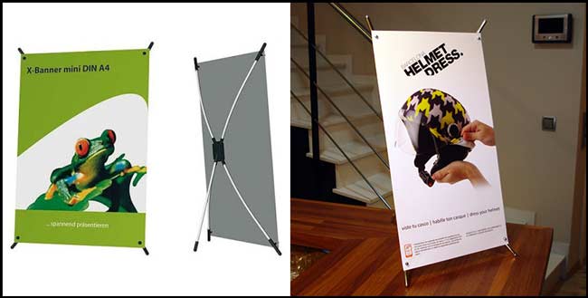 Standar Ukuran Standing Banner Untuk Promosi - GRAFIS - MEDIA