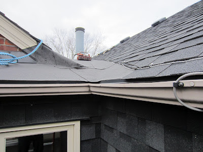 Eavestrough roof edge heater cable downspouts Toronto