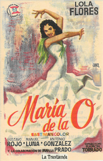 Programa de Cine - María de la O - Lola Flores - Gustavo Rojo