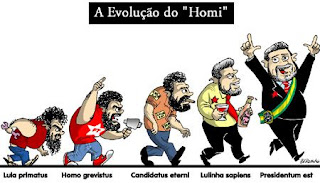 A evolução do Lula.