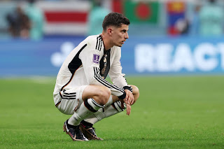 Kai Havertz menyumbang 2 gol bagi Jerman, namun dirinya tidak mampu membawa Jerman melaju ke babak 16 besar Piala Dunia 2022,