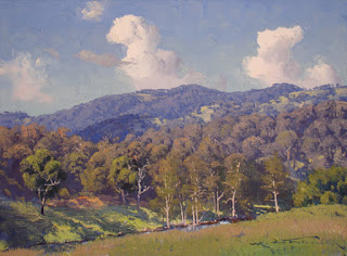 Warwick Fuller painting - Spring on the Peel River