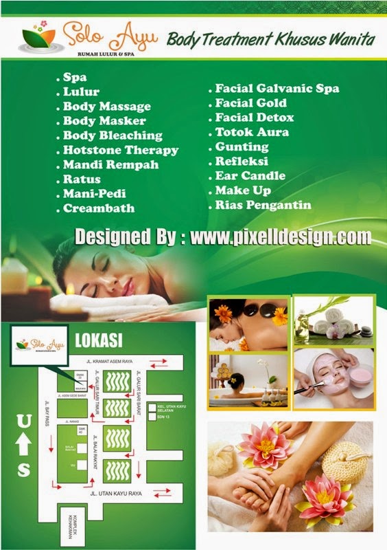 Contoh Desain Brosur Spa, Desain Menarik dan Exclusive 