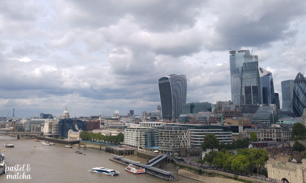 Vue de Londres depuis Tower Bridge