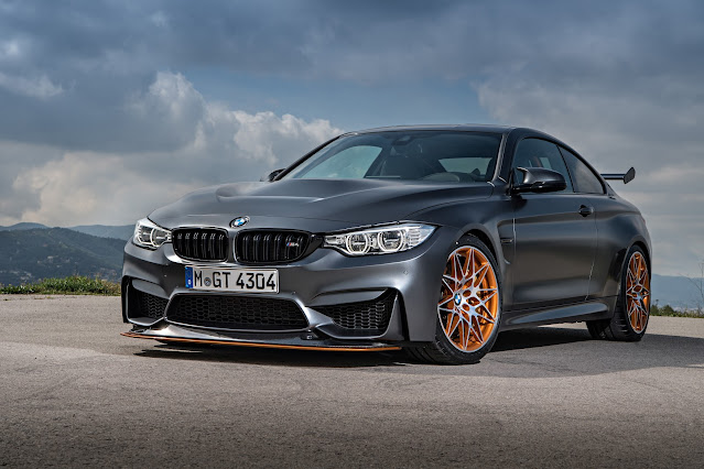 The 2016 BMW M4 GTS is also in gray shade paint.