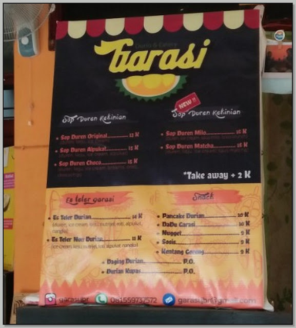 Tempat Kuliner di Jember – Garasi Durio & Eatery